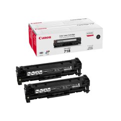 Canon Toner Cartridge CRG-718Bk black 2-Pack (2662B005)