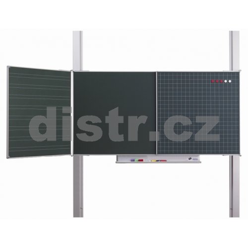 Tabule Degen 200x120cm trojlistá, madlo 100cm, na pylovém zdvihu
